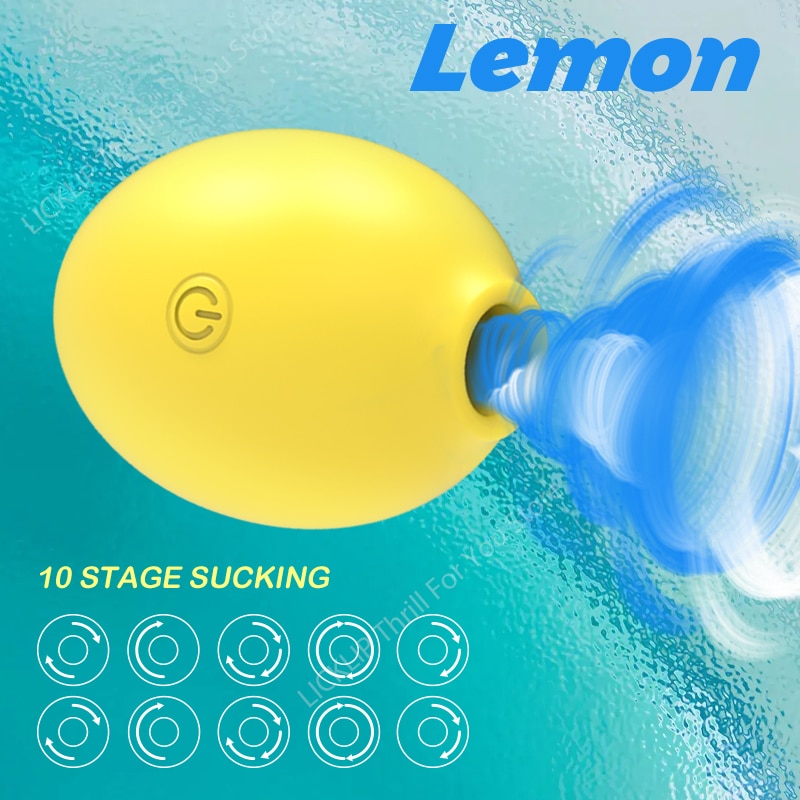 Lemon Vibrator for Women Sucker Clitoris Sucking And Licking G-point Massager